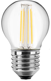 4,5 W (40 W), 470 lm, 2.700 K (Warmweiß), Energieeffizienzklasse F, 78 x 45 mm, dimmbar, 300 ° Abstrahlwinkel, E27, Tropfenform und klar