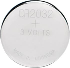 Lithium Knopfzelle CR2032, Durchmesser 20 mm.