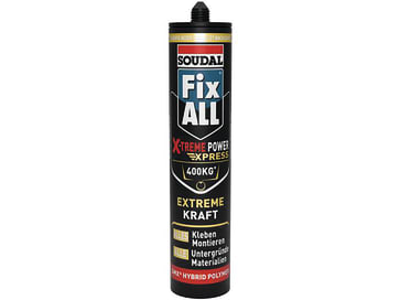 Fix ALL® X-treme Power Express wurde entwickelt für die sofortige Haftung extrem schwerer Materialien ohne zusätzliche Hilfsmittel.