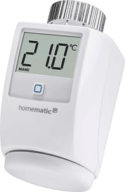 Der smarte Heizkörperthermostat spart durch individuelle Heizprofile und die Vernetzung mit Fensterkontakten mehr als 30 % wertvoller Energie beim Heizen.