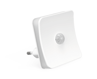 LED Orientierungslicht mit EU Stecker, mit IR Bewegungsmelder & Helligkeitssensor.