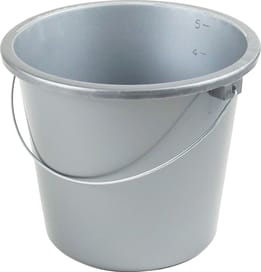 Haushaltseimer mit Drahtbügel