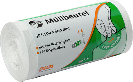 Standard Müllbeutel in weiß