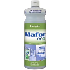 Das MAFOR eco Klarspüler Konzentrat eignet sich für alle gewerblichen Spülmaschinen. Optimale Spülergebnisse bei allen Wasserhärten.