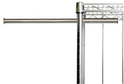 Ausziehbare Kleiderstange aus Edelstahl