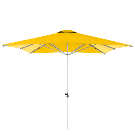 100 % Polyester, Lichtechtheit 6, UV-Schutz 80, Gestell Aluminium pulverbeschichtet.