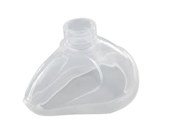 Silikon-Beatmungsmaske klar für Silikon-Beatmungsbeutel, wiederverwendbar/autoklavierbar. Mit Silikon-Lippenwulst und Klarsichtkörper aus Polysulfon.