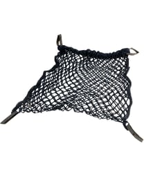 Einkaufsnetz für Faltrollstuhl mit Gummizug und Klett.