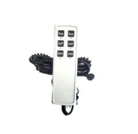 6 Tasten, Anschluss rund, 8-polig, mit Sperrfunktion