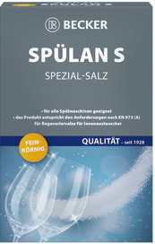 Feines Siederaffinade-Salz für alle Geschirrspülmaschinen mit interner Regenerierung.