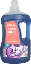 Flüssiges Colorwaschmittel ohne optische Aufheller mit hoher Wirkungskraft.