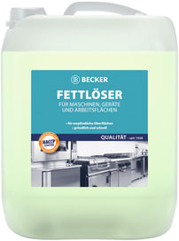Universeller Fettlöser für alle wasserbeständigen Oberflächen, Maschinen und Geräte.