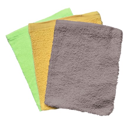 Flauschiger, saugfähiger Waschhandschuh ohne Streifen aus 100 % Baumwolle – in vielen Farben, Teil der Walkfrottier-Serie. Bild 1