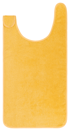 Kleiderschutz aus Walkfrottier mit Öse zum Schließen. Saugstark, komfortabel & sicher – ideal für Pflegeeinrichtungen oder zu Hause. Bild 1