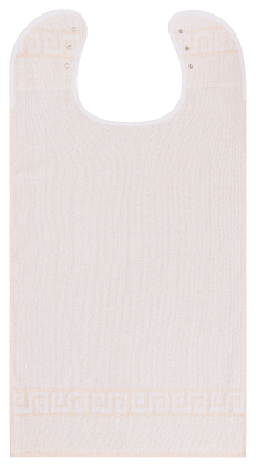 Kleiderschutz mit Druckknopf & griechischer Bordüre. Strapazierfähig & dekorativ – schützt Kleidung zuverlässig in Alltag & Pflege. Bild 1