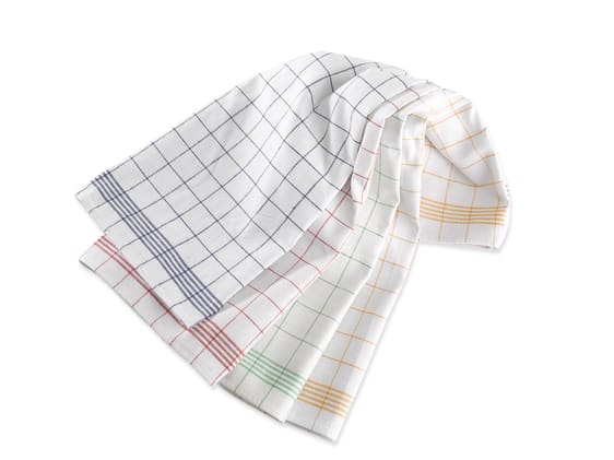 Geschirrtuch Halbleinen mit 2 Aufhängern. In verschiedenen Farben erhältlich. Bild 1