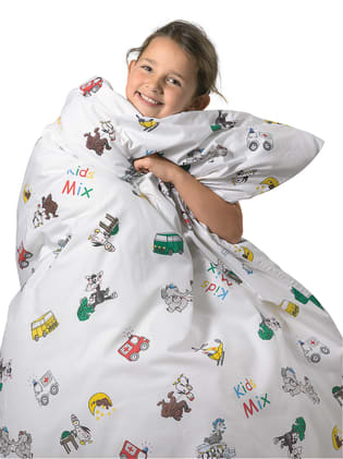 Kissenbezug Kids Mix aus Mischgewebe mit Hotelverschluss. Funktional & kinderfreundlich – für ein sicheres, beruhigendes Schlafumfeld. Bild 2