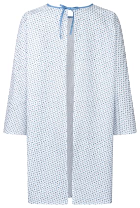 Patientenhemd mit Bandverschluss, Rundhals & 3/4-Ärmeln. Komfortabel & praktisch – ideal für den Einsatz in medizinischen Einrichtungen. Bild 3