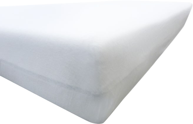 Spannbettlaken aus Jersey-Mischgewebe mit Rundum-Gummizug. Weich, atmungsaktiv & rutschfest – ideal für täglichen Komfort & sicheren Halt. Bild 3