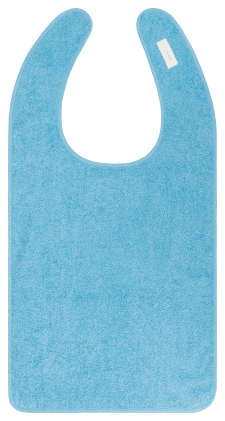 Kleiderschutz aus Walkfrottier mit Öse zum Schließen. Saugstark, komfortabel & sicher – ideal für Pflegeeinrichtungen oder zu Hause. Bild 1