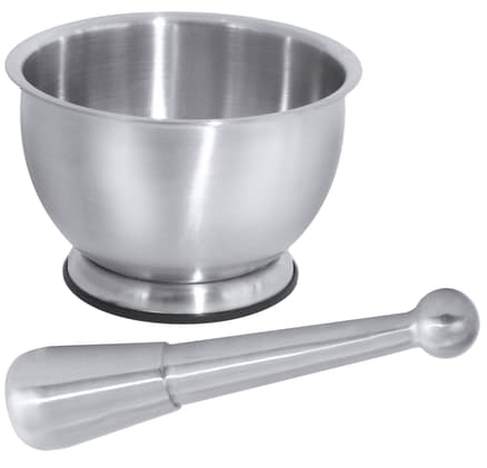 Mörser mit Stößel Edelstahl Bild 1