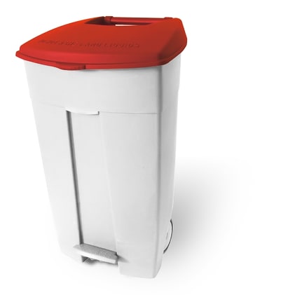 Mobiler Treteimer mit Rollen Bild 1