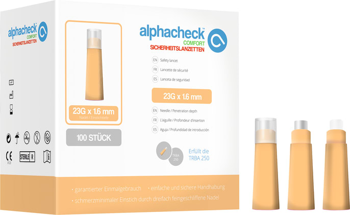 Sicherheitslanzetten alphacheck comfort(100er-Pack) Bild 1