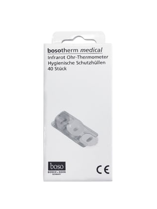 40 Einwegschutzhüllen für das Bosotherm Ohrthermometer. Hergestellt für eine sichere und hygienische Anwendung. Bild 1
