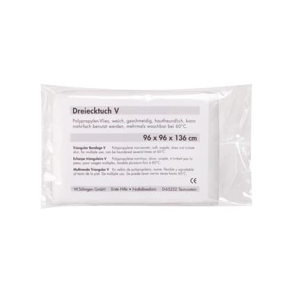 Dreiecktuch V reinweiß Bild 1
