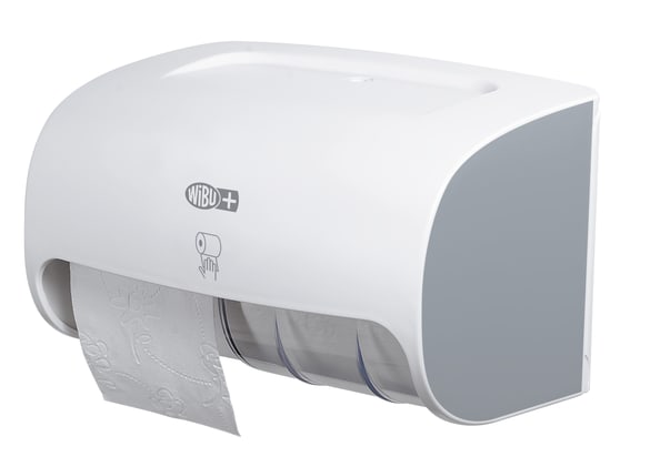 WiBUplus Toilettenpapierhalter für zwei Rollen Bild 1