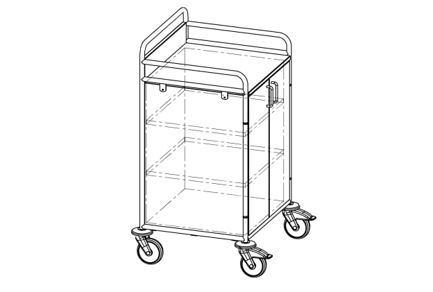 Hammerlit Etagenwagen mit Schrank Bild 1