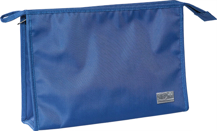 WiBUplus Kulturtasche, Bild 1 Kulturbeutel aus Polyester mit Reißverschluss, praktischer Schlaufe und zwei Innenfächern. Erhältlich in drei Farben.
␍ Bild 1