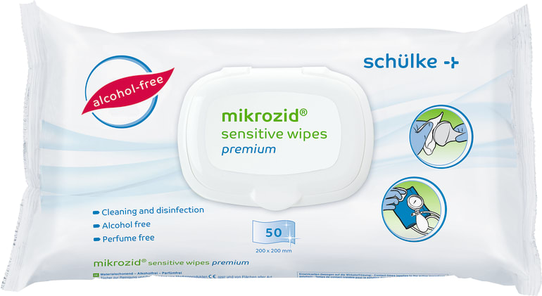 mikrozid sensitive wipes premium, 50 Tücher Bild 1