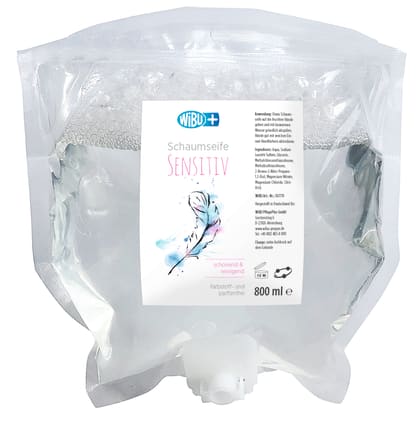 WiBUplus Schaumseife sensitiv, 6 x 800 ml Beutel Bild 1
