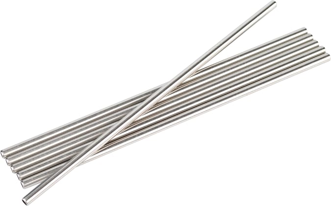Edelstahl-Trinkhalme, Packung à 6 Stück Bild 1