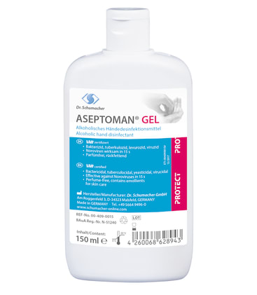 Aseptoman Gel 150 ml Händedesinfektion Bild 1