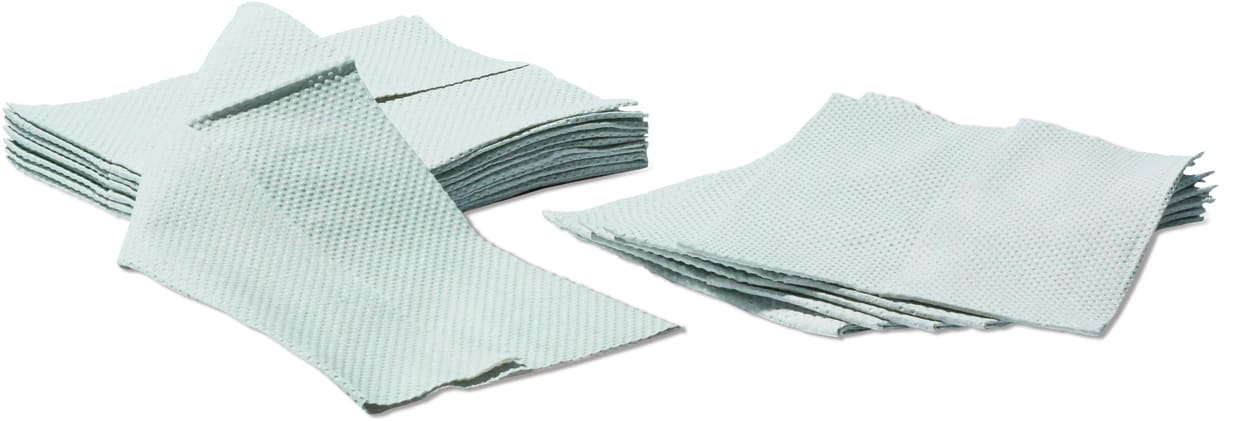 1000 er Pack ungebleichte, 3-lagige Einmaltücher. Z-Falz für mühelose entfaltung. Ideal für alle Zwecke.
␍ Bild 1