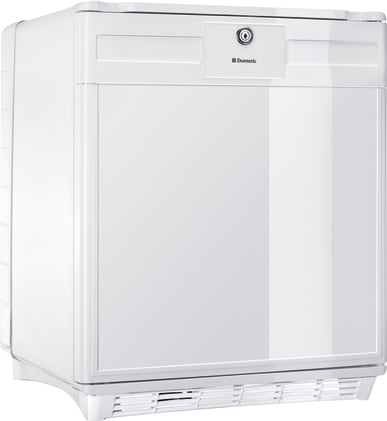 Medikamentenkühlschrank lagert bei 2-8 °C, mit Thermometer, Warnsignal, drei Schubladen und Türschloss.
␍ Bild 2