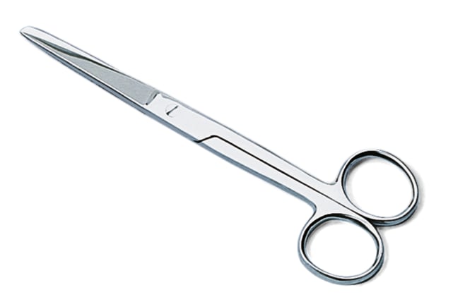 Chirurgische Schere aus deutschem Stahl. Für den chirurgischen Gebrauch konstruiert, sterilisierbar. Bild 1