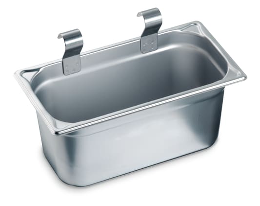 Besteckbehälter für Servierwagen, bietet Platz für bis zu 110 Besteckteile.
␍ Bild 1