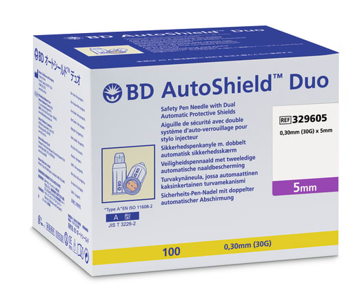 BD AutoShield™ Duo Sicherheits-Pen-Nadel (100er-Pack) Bild 2
