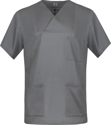 Locker geschnittener Kasack mit 3 Taschen und V-Ausschnitt. Leicht tailliert und atmungsaktive Naturmaterialien. Bild 1