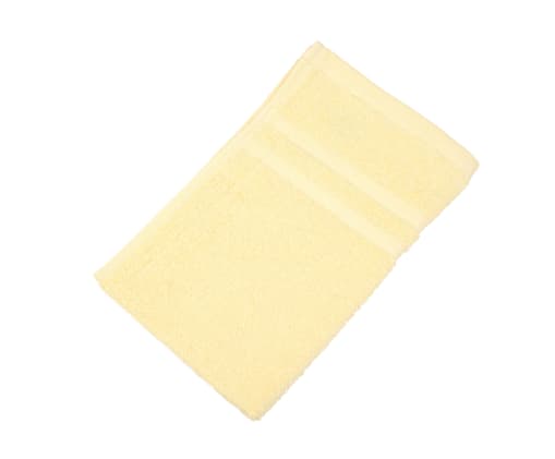 Gästehandtuch aus Walkfrottier mit eleganter 2-Streifen-Webbordüre. Bild 1