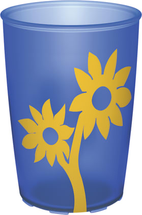 Trinkbecher mit Antirutsch-Blume, 10 Stück Bild 1