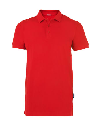 Kurzarm Polo-Shirt für Pflegepersonal mit modischem, körperbetontem Schnitt, verstärktem Nackenband, 3 Knopfleiste (Ton in Ton). Waschbar bis 60°C. Bild 1