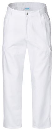 Cargo Bundfaltenhose mit Gürtelschlaufen, Gummizug hinten, zwei Schenkeltaschen und einer Gesäßtasche. Praktisch und bequem! Bild 1