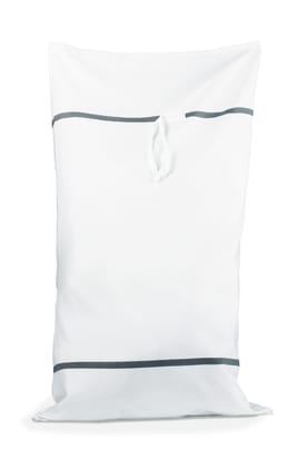 Wäschesack aus Polyester mit 12 kg Volumen, Längsöffnung & Knebelverschluss. Farbkennzeichnung möglich – ideal für organisierte Wäscheaufbewahrung. Bild 1