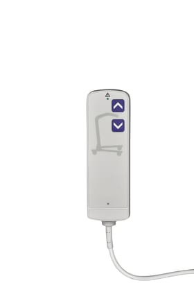 Der Handschalter für Lifter AKS hat 2 Tasten und verwendet einen runden, 13-poligen Anschluss. Bild 1