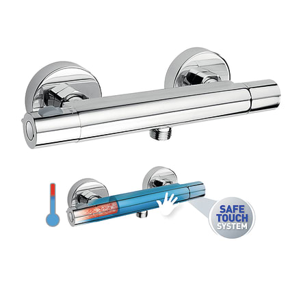 Thermostat-Batterie chrom Bild 1