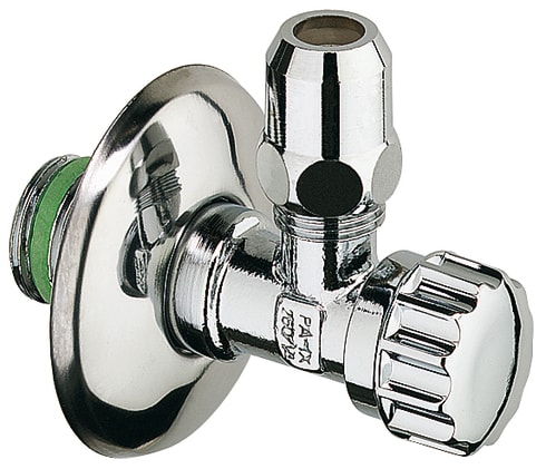 Eckventil Messing verchromt Bild 1